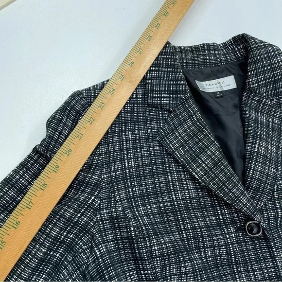 Tahari Womens Size 12 Textured Blazer 1698 - Picture 6 of 11